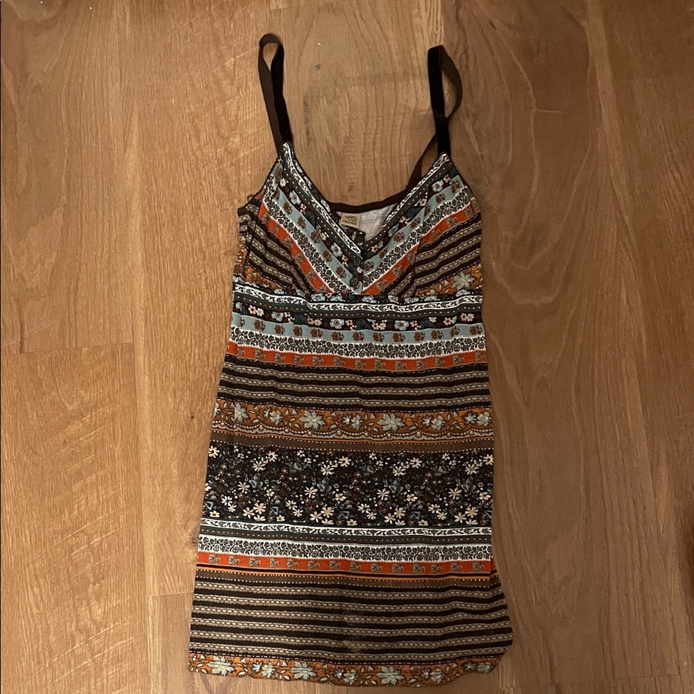 Only Hearts Multicolor Patterned Strapless Dress - image 1